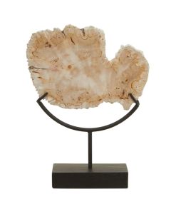 Relic Small Petrified Wood Sculpture In Natural