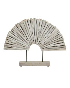 Seraya Drift Wood Sculpture In White