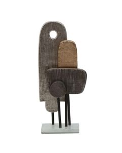 Simbolo Small Metal Sculpture In Assorted Colour With Marble Base
