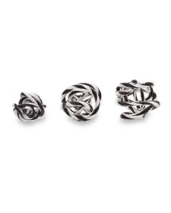 Knot Decor Glass Ornament In Black And White