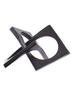 Prato Aluminium Geometrics Sculpture In Black