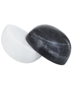 Oxana Marble Decorative Sculpture In Black And White