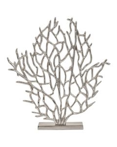 Prato Cast Aluminium Small Tree Sculpture In Nickel