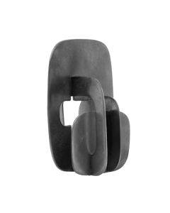 Prato Aluminium Abstract Sculpture In Black Nickel