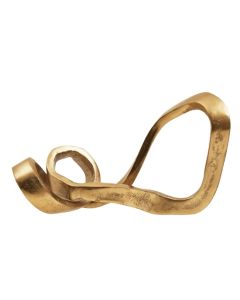 Prato Aluminium Abstract Knot Sculpture In Gold