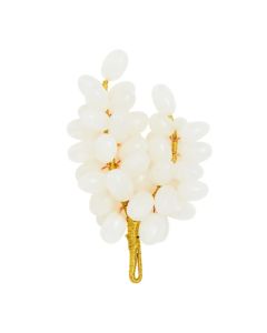 Oleena Onyx Decorative Grapes In White