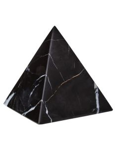 Salmo Marble Pyramid Ornament In Black