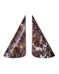 Salmo Marble Set Of 2 Bookends In Red