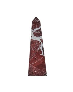 Salmo Small Marble Obelisk In Red