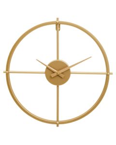 Kent Round Wall Clock In Gold Metal Frame