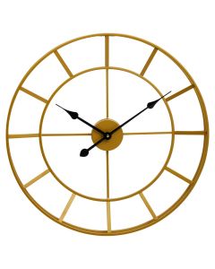 Kent Large Wall Clock In Gold Frame And Black