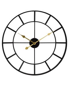 Kent Large Wall Clock In Black Frame And Gold