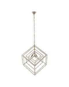 Kamara Multi Box Chandelier Ceiling Light In Silver Nickel