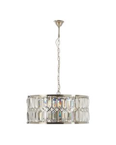 Marentina Round Chandelier Ceiling Light In Nickel