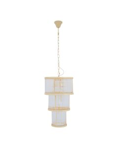 Salasco Small 3 Tier Chandelier Ceiling Light In Gold