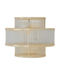 Salasco Fluted Pattern 3 Tier Wall Light In Gold
