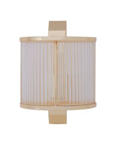 Salasco Ribbed Pattern Wall Light In Gold