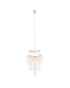 Lerci 6 Crystal Shades Ceiling Pendant Light In Chrome