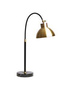 Newton Metal Shade Table Lamp In Gold