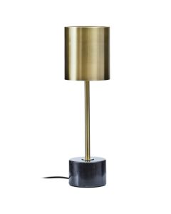 Palais Gold Metal Table Lamp With Black Marble Base