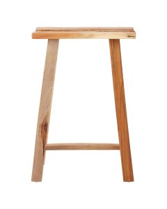 Kendari Recycled Teak Wood Stool In Brown