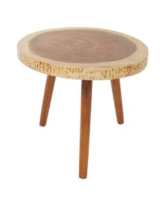 Surak Sonokeling Wood Top Side Table In Brown