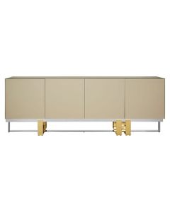 Dulwich Wooden Sideboard With Gold And Silver Stainless Steel Legs