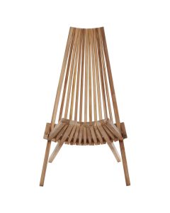 Manado Teak Wood Lounge Chair In Natural