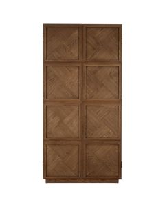 Salvar Wooden Storage Cabinet In Brown With 2 Doors