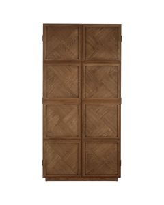 Salvar Wooden Storage Cabinet In Brown With 2 Doors