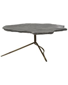 Rany Stone Top Coffee Table In Grey
