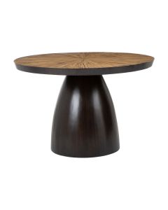 Gabo Round Wooden Dining Table In Natural