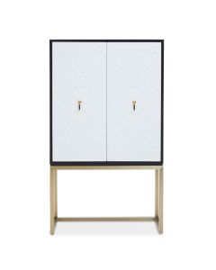 Dumas Wooden Drinks Cabinet With 2 Doors In White