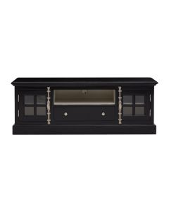 Covent Wooden TV Stand In Black With 2 Doors And 1 Drawer