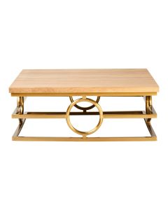 Jarloi Square Wooden Coffee Table In Natural