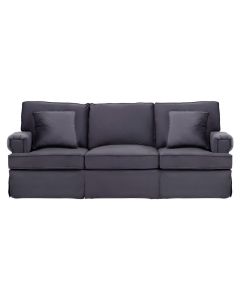 Ralph Velvet 3 Seater Sofa In Black