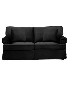 Ralph Velvet 2 Seater Sofa In Black