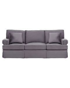 Ralph Velvet 3 Seater Sofa In Grey