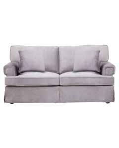 Ralph Velvet 2 Seater Sofa In Grey