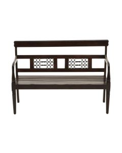 Srina Sheesham Wood Seating Bench In Dark Brown