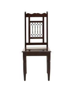 Srina Sheesham Wood Dining Chair In Dark Brown