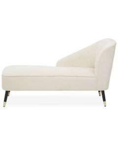 Yvette Velvet Chaise Lounge Chair In Mink