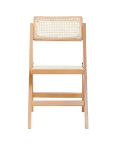 Cebu Beeach Wood Folding Dining Chair In Natural