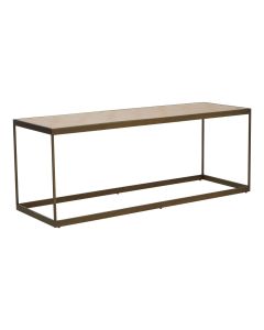 Grenoble Rectangular Wooden Coffee Table With Metal Frame