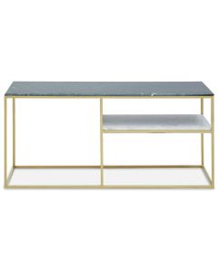 Nirav Assorted Marble Console Table With Gold Metal Frame
