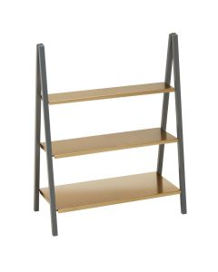 Korba 3 Tier Metal Shelving Unit In Gold And Grey