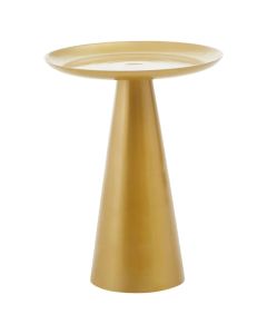 Pali Round Aluminium Side Table In Gold