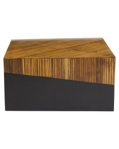 Gabor Square Bamboo Coffee Table In Natural