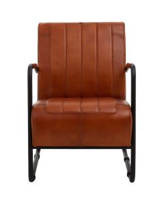 Buffalo Genuine Leather Armchair In Tan
