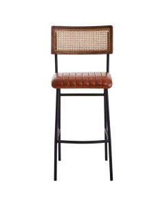 Buffalo Genuine Leather Bar Chair In Tan
